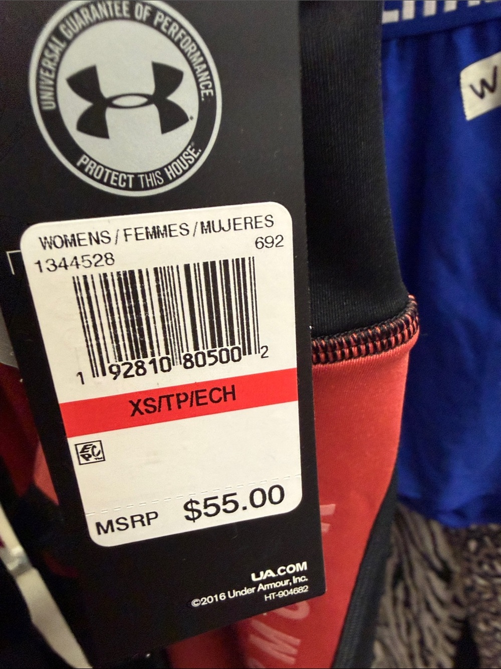 Under Armour Red and Black Women's Performance Top
